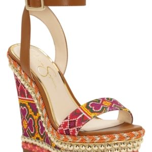 Jessica Simpson Alinda Woven Platform Wedge Sandals Women's Shoes