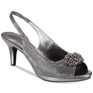 Karen Scott Breena Slingback Peep-Toe Pumps, Created For Macy's Women's Shoes