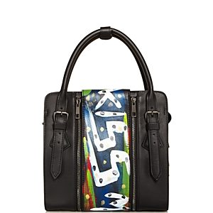 Love x Fashion x Art Kiss Small Leather Satchel