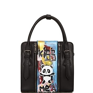 Love x Fashion x Art Panda Small Leather Satchel