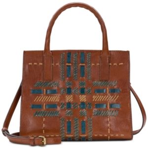 Patricia Nash Woven Plaid Mozia Satchel