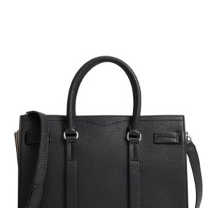 Rebecca Minkoff Sherry Calfskin Leather Satchel - Black