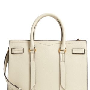 Rebecca Minkoff Sherry Calfskin Leather Satchel - White