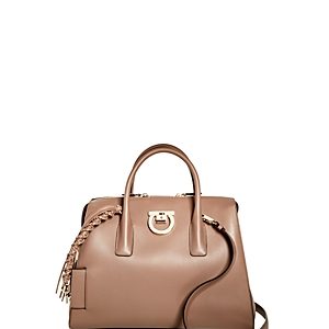 Salvatore Ferragamo Large Leather Satchel