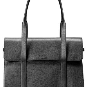 Shinola Calfskin Leather Satchel - Black