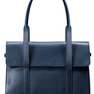 Shinola Calfskin Leather Satchel - Blue