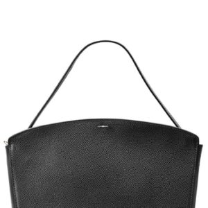 Shinola Curved Latigo Leather Satchel - Black