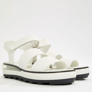 Sixty Seven Flatform Heeled Sandals - White