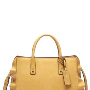 Sole Society Faux Leather Satchel - Yellow