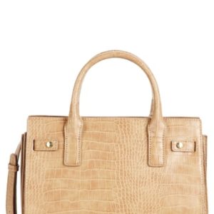 Sole Society Medium Estella Faux Leather Satchel - Brown