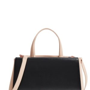 Ted Baker London Dadelph Faux Leather Satchel - Ivory