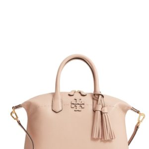 Tory Burch Mcgraw Slouchy Leather Satchel - Pink