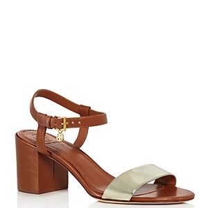 Tory Burch Women's Laurel Leather Block Heel Sandals