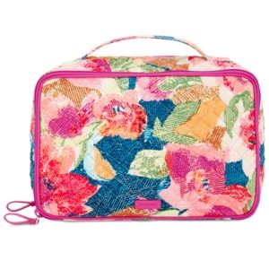 Vera Bradley Iconic Small Blush & Brush Case