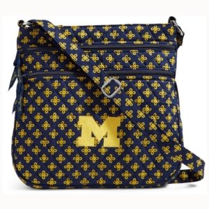 Vera Bradley Michigan Wolverines Triple Zip Hipster