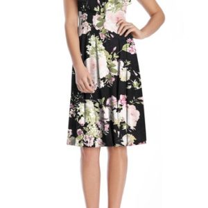 Women's After Six Floral Print Chiffon Cocktail Dress