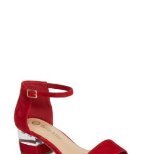 Women's Bella Vita Fitz Block Heel Sandal, Size 7 N - Red