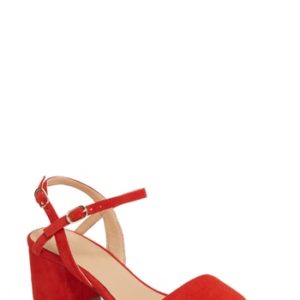 Women's J.crew Strappy Block Heel Sandal, Size 6 M - Red