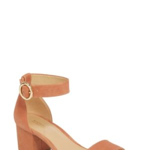 Women's Michael Michael Kors Lena Block Heel Sandal, Size 10 M - Brown