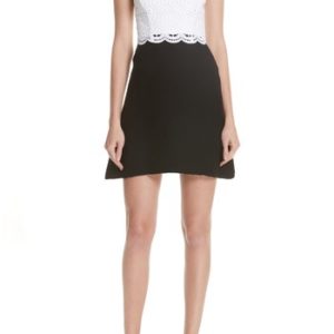 Women's Sandro Lace Bodice Minidress