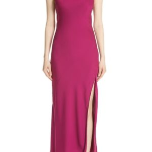 Women's Theory Draped Back Silk Maxi Dress