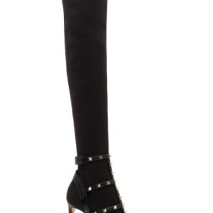 Women's Valentino Garavani Rockstud Bodytech Over The Knee Boot