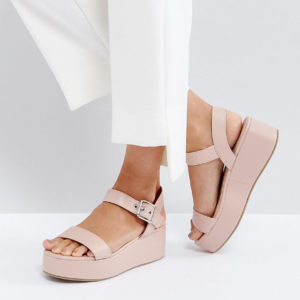 ASOS TOUCAN Wedge Sandals - Beige