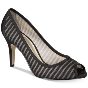 Adrianna Papell Flirt Peep-Toe Evening Pumps Women's Shoes