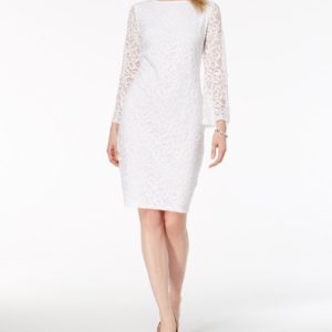 Alfani Lace Bell-Sleeve Dress, Created for Macy's