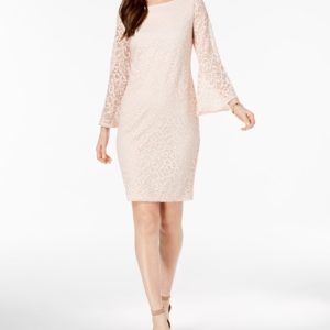 Alfani Lace Bell-Sleeve Dress, Created for Macy's