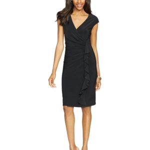 American Living Cap-Sleeve Ruffled Dress