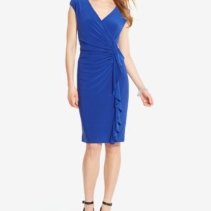 American Living Cap-Sleeve Ruffled Dress