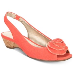 Anne Klein Harietta Slingback Peep-Toe Pumps