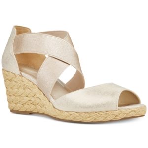 Bandolino Hullen Espadrille Platform Wedge Sandals Women's Shoes