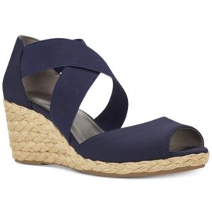 Bandolino Hullen Espadrille Platform Wedge Sandals Women's Shoes