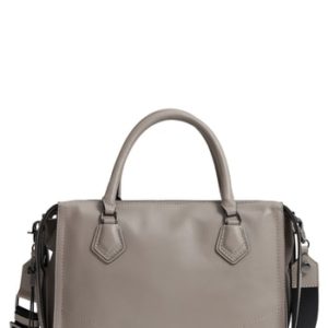 Botkier Moto Leather Top Handle Satchel - Grey