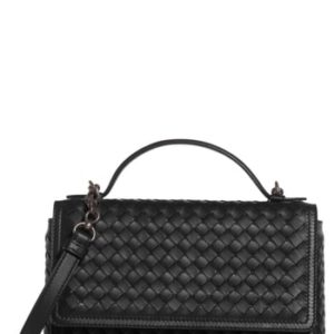 Bottega Veneta Intrecciato Leather Handbag - Grey