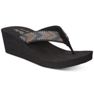 Callisto Jester Thong Platform Wedge Sandals, Created for Macy's Women's Shoes