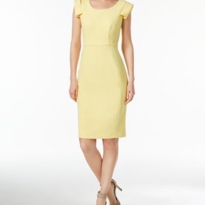 Calvin Klein Cap-Sleeve Sheath Dress, Regular & Petite Sizes