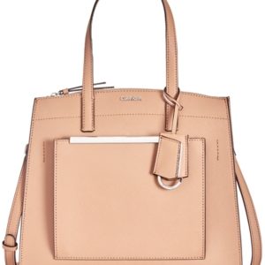 Calvin Klein Mara Leather Satchel