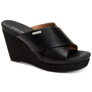 Calvin Klein Women's Jacolyn Wedge Sandals, Created For Macy's Women's Shoes