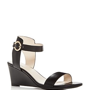 Cole Haan Women's Rosalind Leather Wedge Sandals