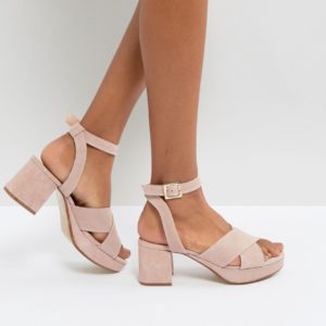 Depp Suede Kitten heel Sandal - Pink