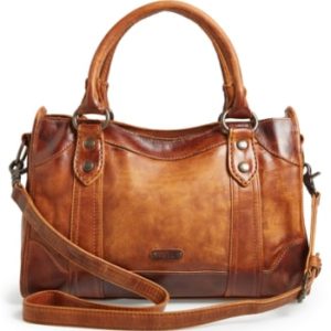 Frye 'Melissa' Washed Leather Satchel - Brown