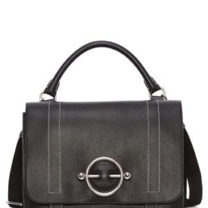 Jw Anderson Disc Leather Top Handle Satchel -