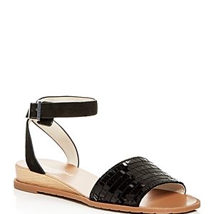 Kenneth Cole Women's Jinny Suede & Sequin Demi Wedge Sandals