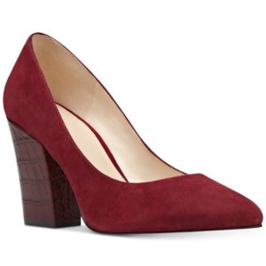 Nine West Scheila Block-Heel Pumps Women's Shoes