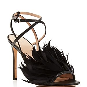 Pour La Victoire Women's Elexi Feather Embellished High-Heel Sandals