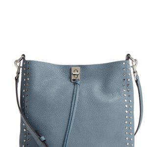 Rebecca Minkoff Small Darren Leather Feed Bag - Blue