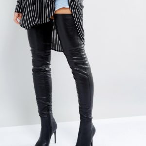 Steve Madden Kristen Over The Knee Boots - Black